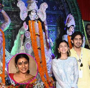 Alia Bhatt attends Durga pooja with Ayan Mukerji and Kajol - view HQ pics