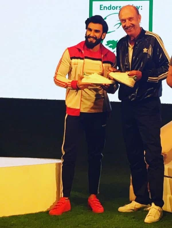 Bollywood actor and brand ambassador for Adidas Originals Ranveer