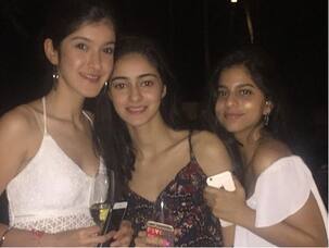While Shah Rukh was busy with his set of friends, Suhana chills with her girl gang - view pic