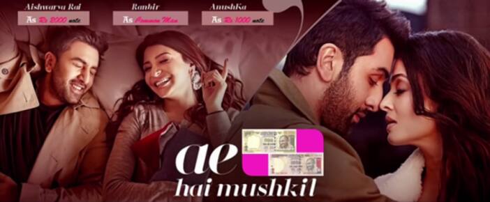 Ranbir as Common Man Aishwarya Rai as Rs 2000 Anushka as Rs 1000 You have to watch this hilarious spoof on Ae Dil Hai Mushkil trailer Bollywood News Gossip Movie Reviews Trailers Videos at