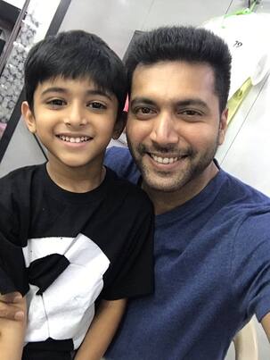 Jayam Ravi and his son Aarav come together for Tik Tik Tik