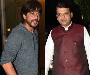 Shah Rukh Khan parties with Maharashtra CM Devendra Fadnavis - view HQ pics