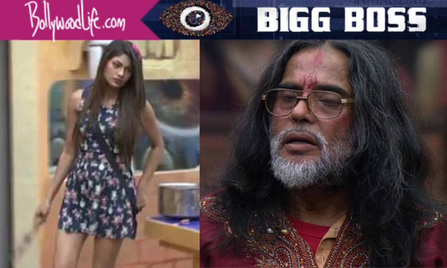 Wtf Bigg Boss 10 Contestant Om Swami Tries To Peep Into Lopamudra Rauts Dress Bollywood News 8993