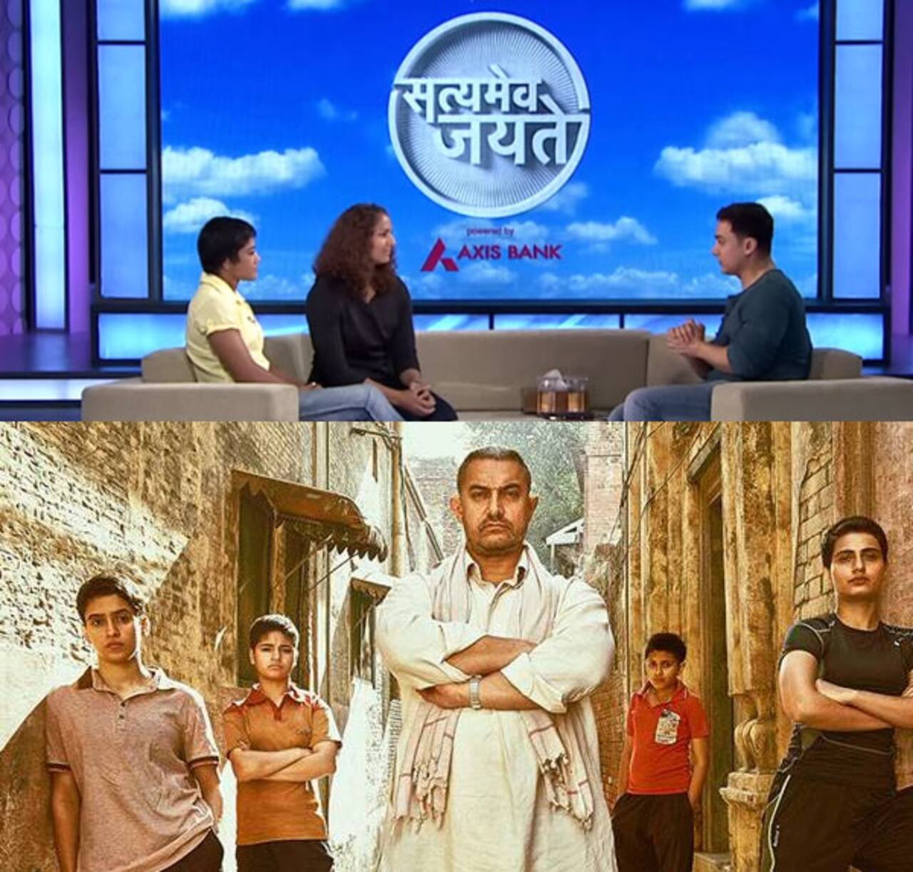 When Aamir Khan Hosted Phogat Sisters On Satyamev Jayate Watch Video Bollywood Life