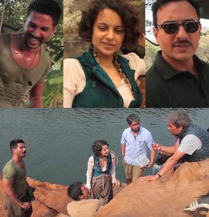 Shahid Kapoor, Kangana Ranaut battle cold to recreate Rangoon in Arunachal Pradesh - watch video