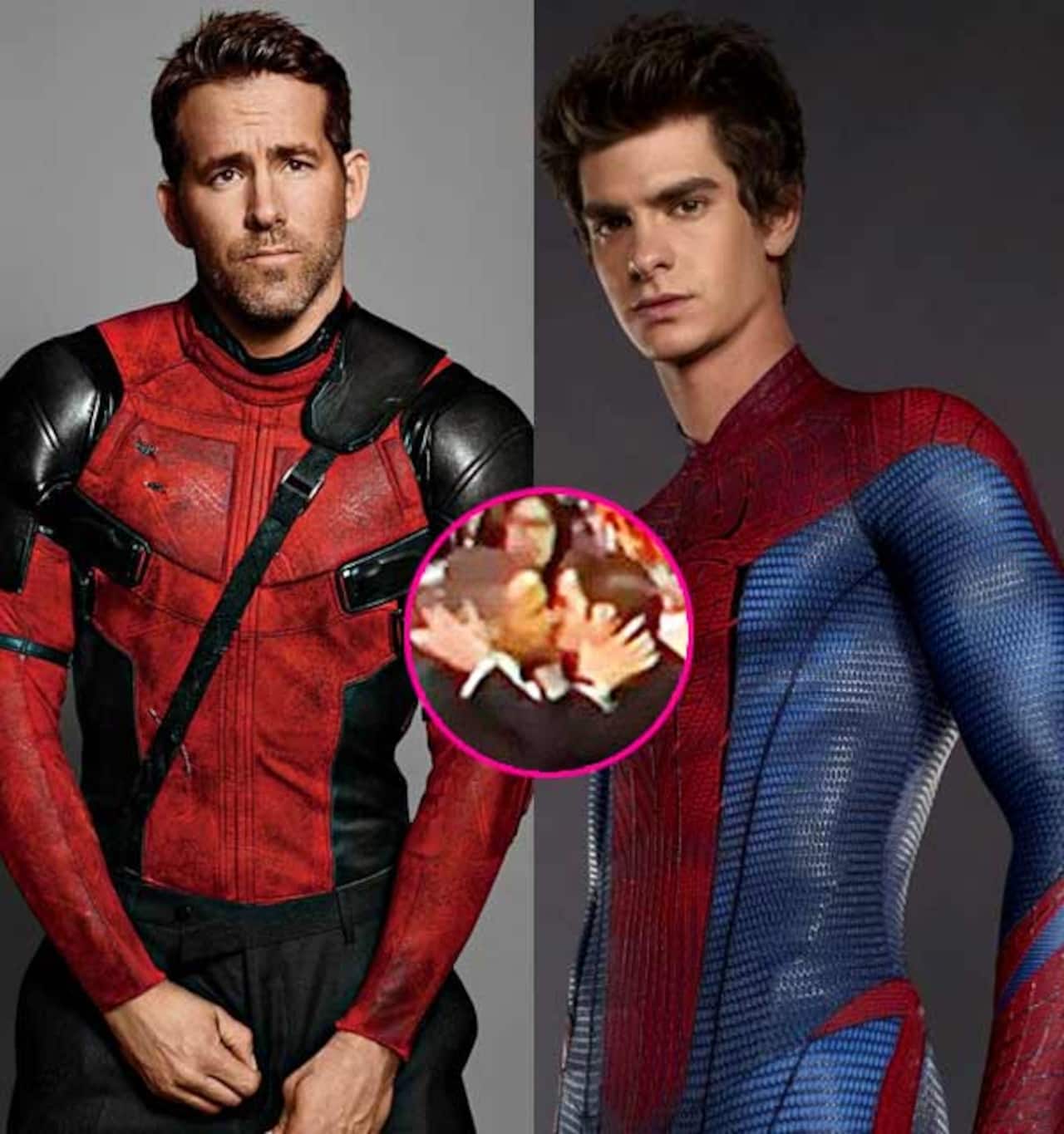 Spider-Man kisses Deadpool at the Golden Globes and we now want a crossover  movie ASAP - watch video - Bollywood News & Gossip, Movie Reviews, Trailers  & Videos at 