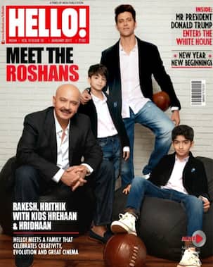 Hrithik Roshan dazzles along with father Rakesh and sons Hrehaan and Hridhaan on the cover of Hello magazine - view pic