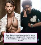 Hrithik Roshan's heartwarming gesture for Shah Rukh Khan on the Raees-Kaabil clash day is INSPIRING
