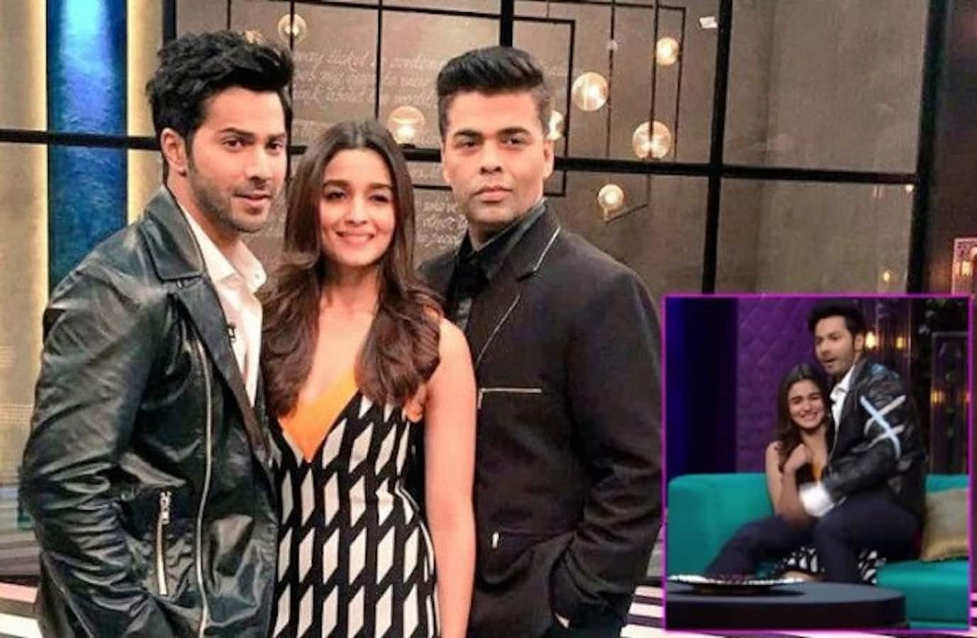 Varun Dhawan prefers Alia Bhatt's lap over Koffee With Karan - watch video - Bollywood News & Gossip, Movie Reviews, Trailers & Videos at Varun Dhawan prefers Alia Bhatt's lap over Koffee With Karan - watch video - Bollywood News & Gossip, Movie Reviews, Trailers & Videos at