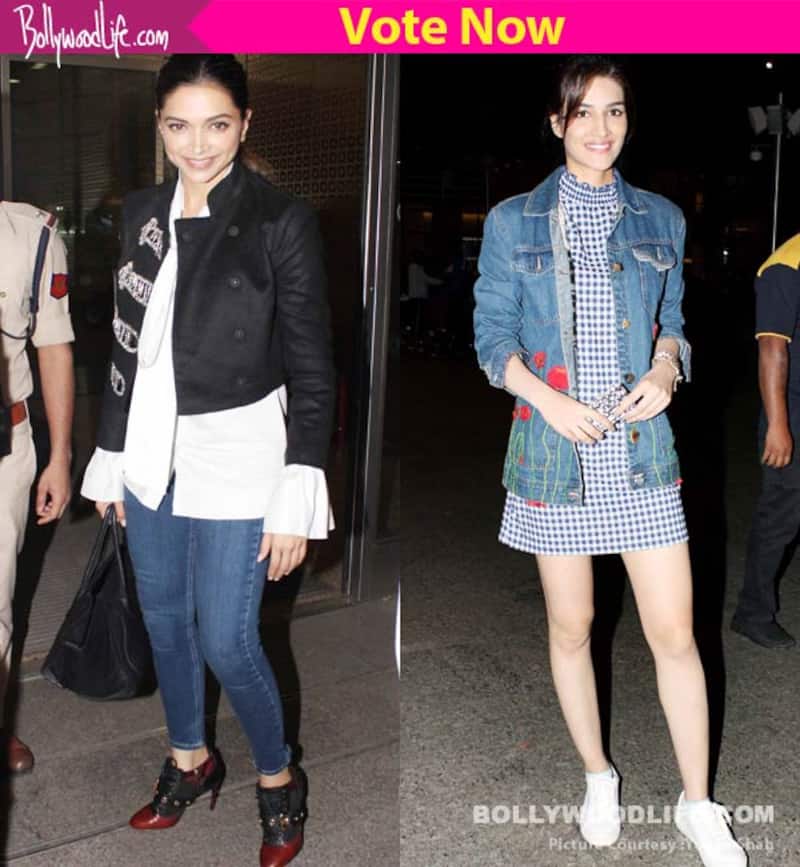 Deepika Padukone or Kriti Sanon - who rocked the airport look ...