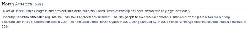 honorary citizenship