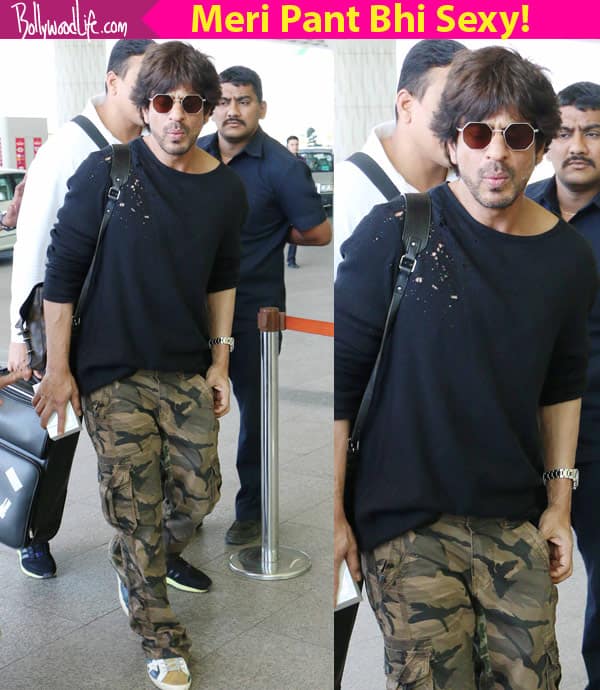 Shah Rukh Khan spotted sporting a sexy pair of cargo pants  Filmfarecom