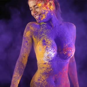 Poonam Pandey playing Holi in a bikini is surely going to BREAK the internet - watch video