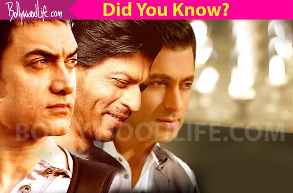Did you know Aamir Khan, Shah Rukh Khan and Salman Khan were the ...