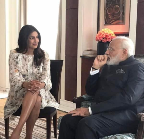 How Cool! Here's A Pic Of Priyanka Chopra Casually Chilling With Pm 