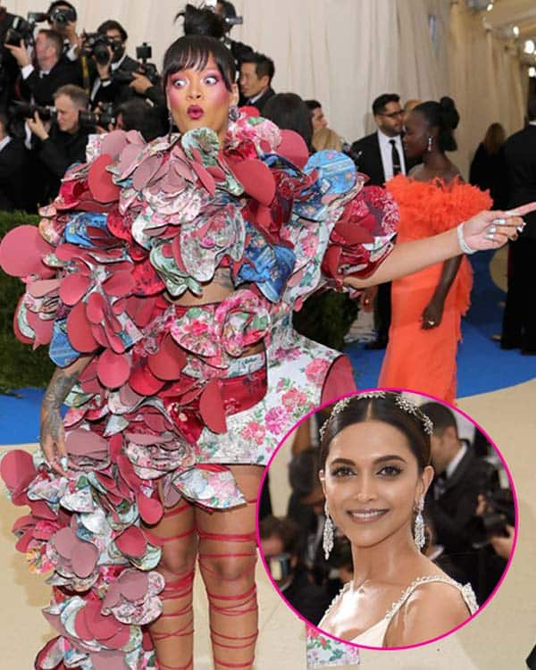 Ouch Looks Like Rihanna Just Gave Deepika Padukone Major Burn For Her Met Gala Appearance Bollywood News Gossip Movie Reviews Trailers Videos At Bollywoodlife Com