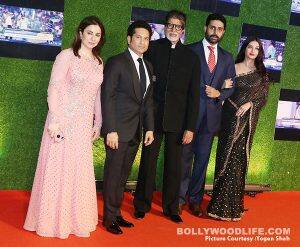 Sachin,Amitabh,Abhishek and aishwarya rai bachchan (1)