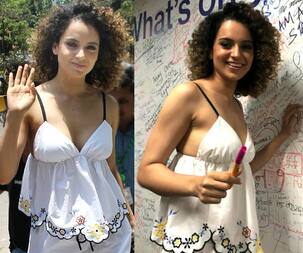 Kangana Ranaut rocks the breezy summer look as she steps out for a Facebook chat - view HQ pics