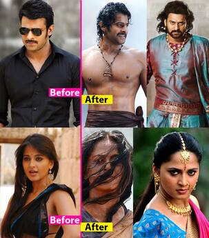 Baahubali 2 actors Prabhas, Anushka Shetty and Rana Daggubati's shocking transformation in pics