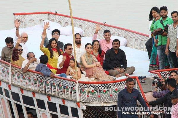 20 Feet Tall Poster A Boat Ride And A Dip In Holy Ganga Thats How Kangana Ranaut Launched