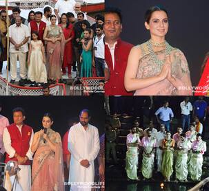 20-feet tall poster, a boat ride and a dip in holy Ganga - that's how Kangana Ranaut launched Manikarnika - The Queen of Jhansi - view pics