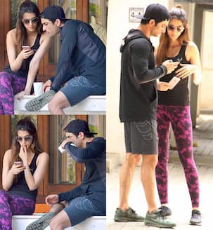 एक दूसरे के फोन की जासूसी करते पकड़े गए सुशांत सिंह राजपूत और कृति सैनान, देखिए यह 7 तस्वीरें