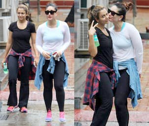 Kareena Kapoor Khan engages in some cutesy PDA with her bestie Amrita outside the gym - view HQ pics