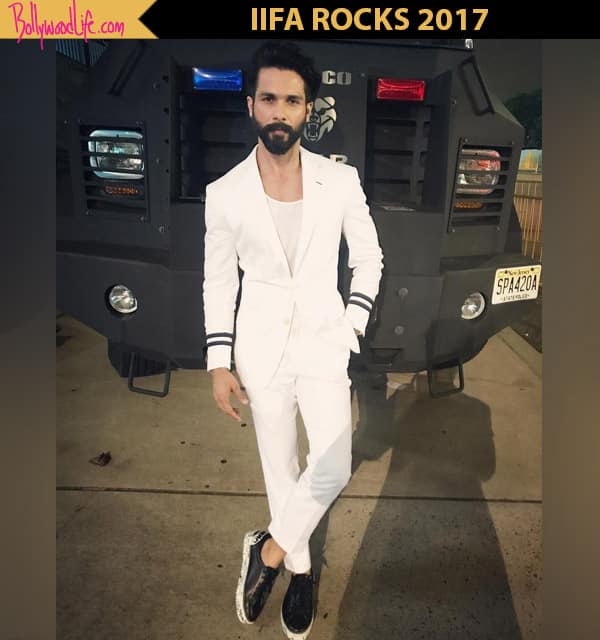 Shahid Kapoor carries the white suit 