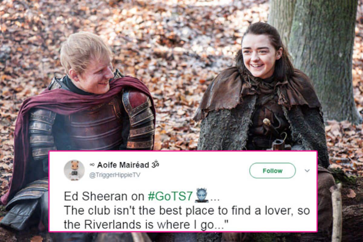Game Of Thrones Season 7 S First Episode Is Out And Twitter Is Tripping On Arya Stark And Ed Sheeran Bollywood News Gossip Movie Reviews Trailers Videos At Bollywoodlife Com