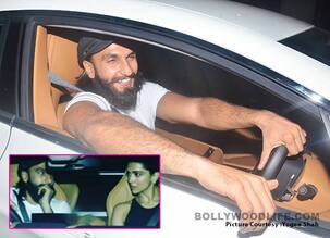 Ranveer Singh gifts himself an Aston Martin on his birthday; takes girlfriend Deepika Padukone on a romantic drive - view HQ pics