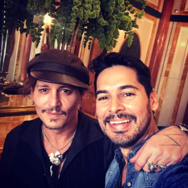 Dino Morea and Nandita Mahtani have a fan moment with Johnny Depp ...