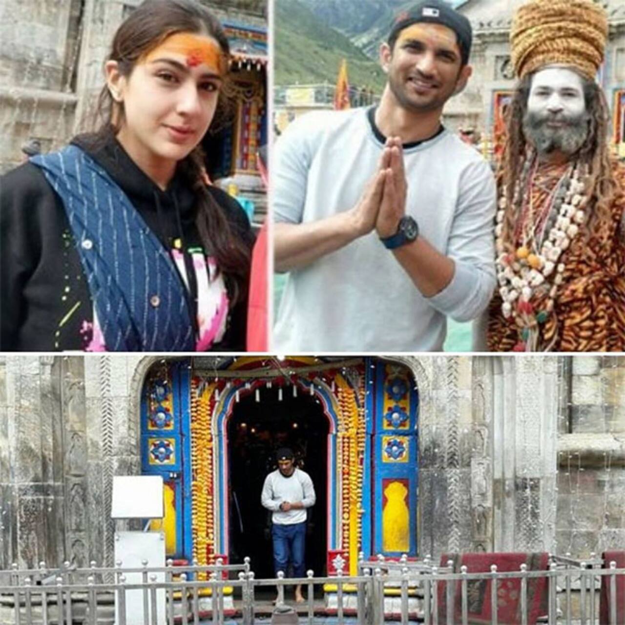 First Pics] Sara Ali Khan and Sushant Singh Rajput seek divine blessings  before shooting for Kedarnath - Bollywood News & Gossip, Movie Reviews,  Trailers & Videos at 