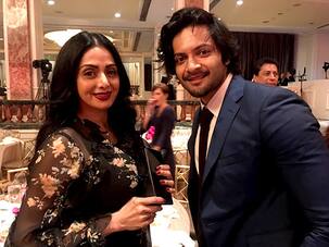 A suited up Ali Fazal has a fan boy moment as he meets Sridevi while promoting Victoria and Abdul in LA - view pics