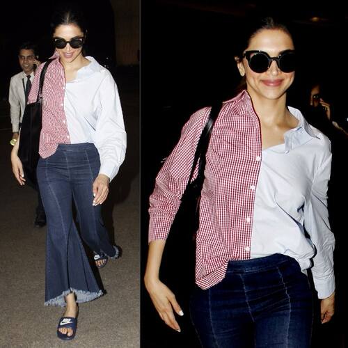 Deepika Padukone Airport Style Latest News Photos And Videos Of Deepika Padukone Airport Style Bollywood Life Deepika no doubt looks best…but tight jeans with belt is certainly not comfy airport wear….so its style over comfort for her….