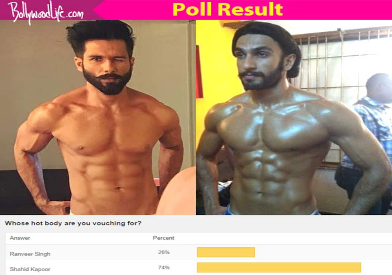 Shahid Kapoor BEATS Padmavati co-star Ranveer Singh in this sexy abs poll!  - Bollywood News & Gossip, Movie Reviews, Trailers & Videos at  Bollywoodlife.com