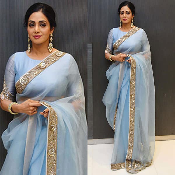 Sridevi Kapoor in Manish Malhotra Saree – South India Fashion