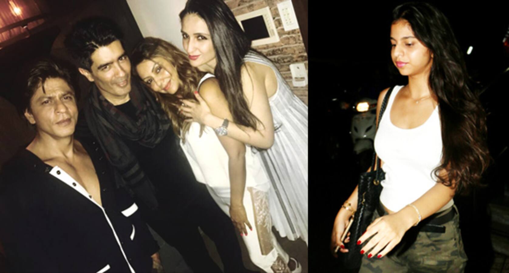 Shah Rukh Khan and Gauri Khan party hard while Suhana catches a movie ...