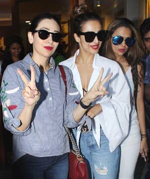 Malaika Arora steps out with her stylish girl gang Karisma Kapoor and Amruta Arora for a pre-birthday celebration - view HQ pics
