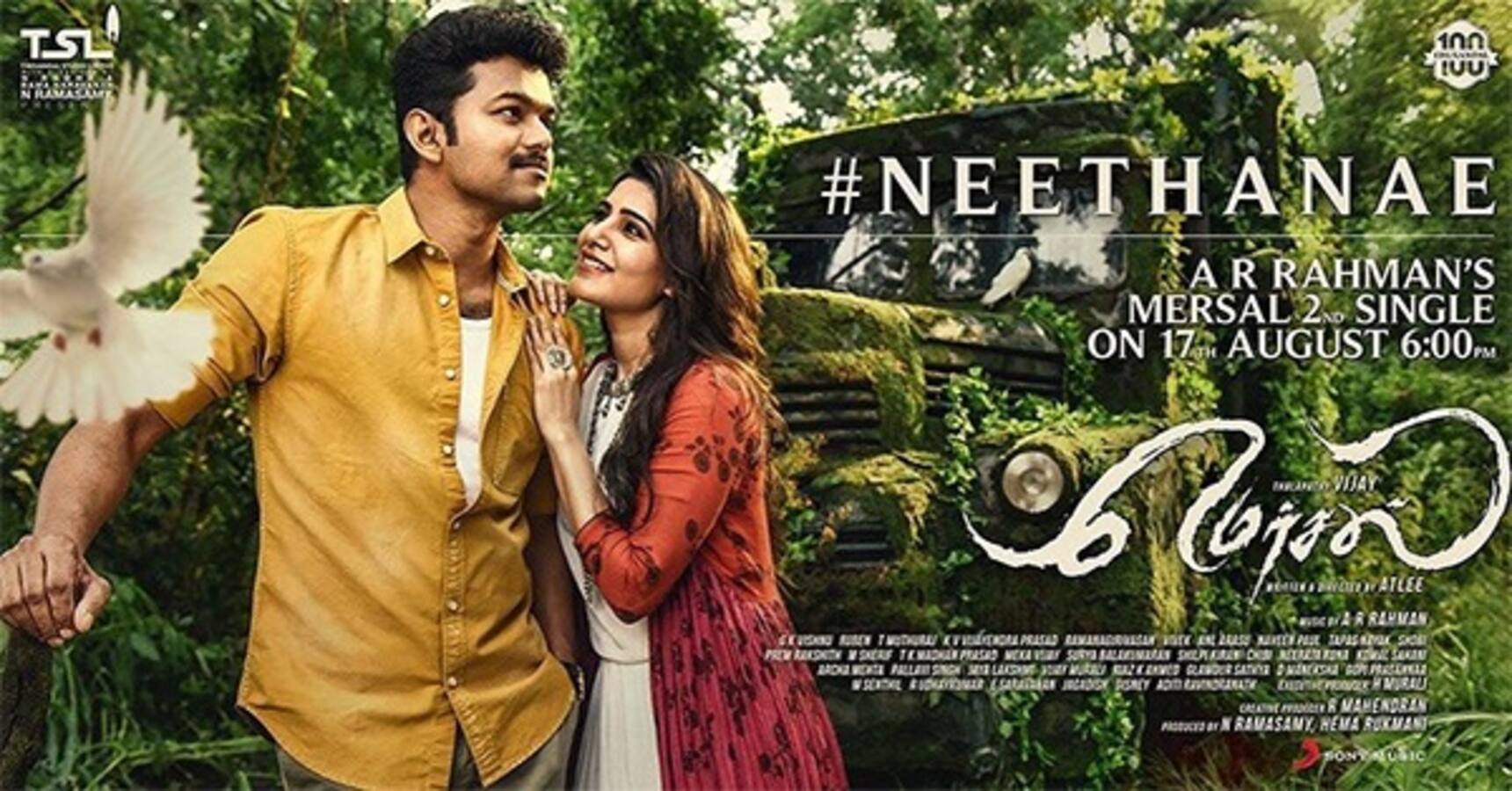 Mersal song Neethanae teaser: Vijay-Samantha Ruth Prabhu's soulful ...