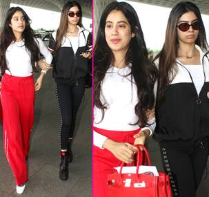 Kapoor sisters Jhanvi and Khushi might just delay a few flights with their airport fashion - view HQ pics