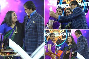 Kaun Banega Crorepati 9: Amitabh Bachchan has a blast with old friend Usha Uthup - view pics!