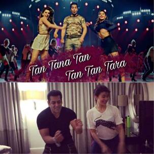 Jacqueline Fernandez ditches Varun Dhawan and does Tan Tana Tan with Salman Khan - watch video
