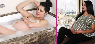Pregnant Celina Jaitley slams trolls for slut-shaming her for posing in a bath-tub