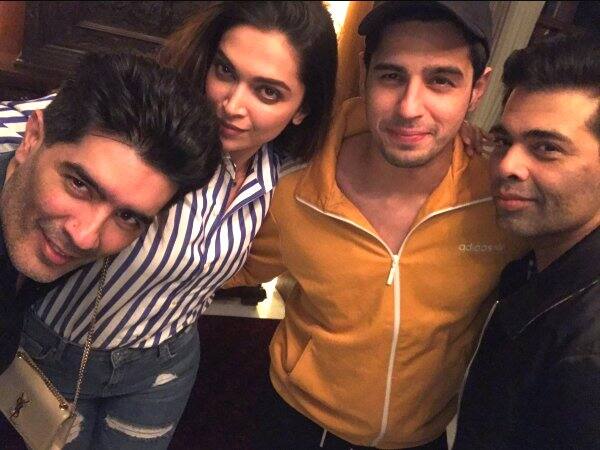 Deepika Padukone Parties With Sidharth Malhotra And Karan Johar Is There A Movie On The Cards