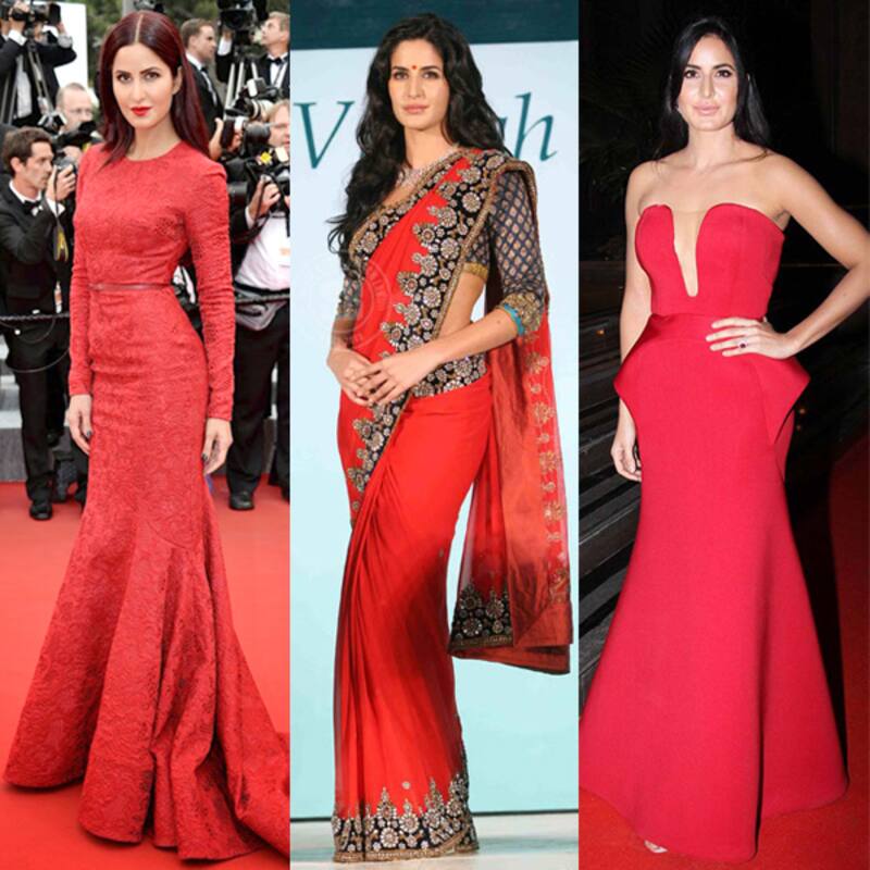 Navratri 2017: Katrina Kaif embodies the essence of a Goddess in the colour red on Day 6 of the festival