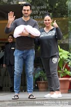 FIRST PICS OUT! Esha Deol and Bharat take home their newborn baby with much love