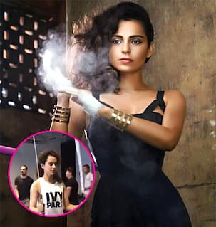 [Video] Kangana Ranaut preps up for an intense sword fighting sequence for Manikarnika