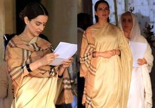 On set leaked pictures: Kangana Ranaut's Manikarnika look has been revealed and you would be surprised as to how simple yet elegant it is