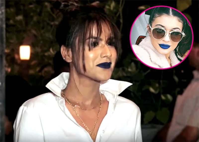 Nia Sharma pulls off a Kylie Jenner with her blue lips