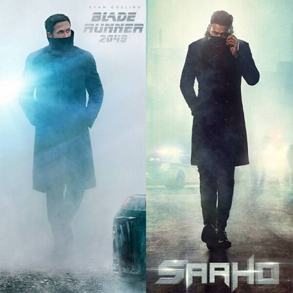 Is The First Poster Of Prabhas Saaho Inspired By Ryan Gosling S Blade Runner 49 Bollywood News Gossip Movie Reviews Trailers Videos At Bollywoodlife Com